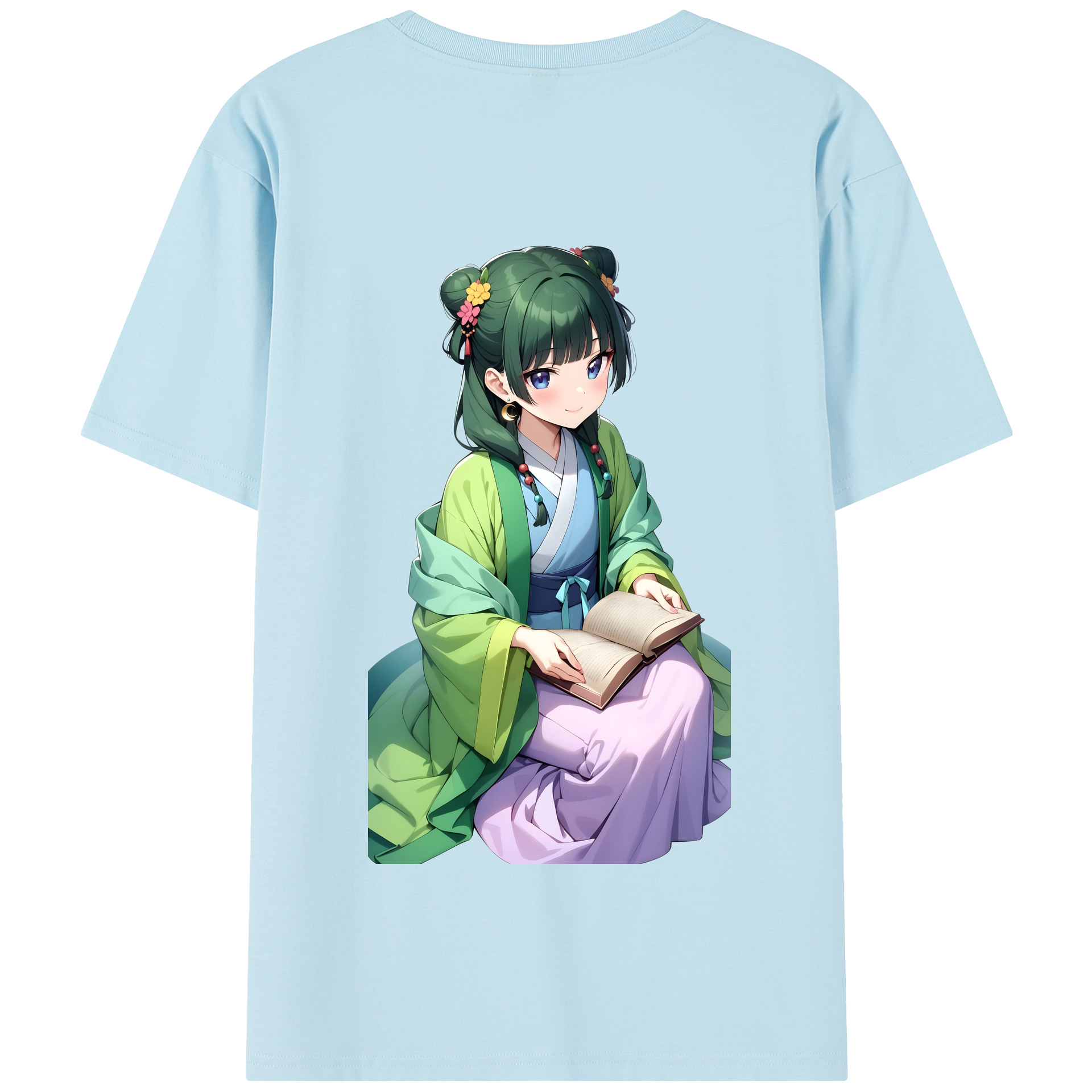 （画像用） 薬屋のひとりごと The Apothecary Diaries 綿100％半袖Tシャツ（背面プリント）